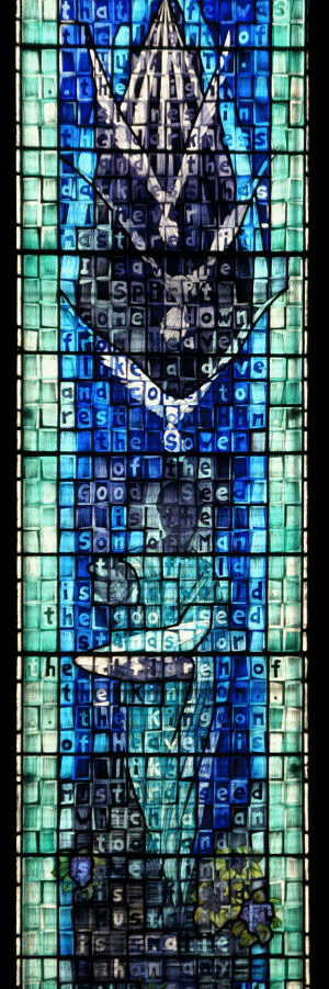 Window in situ, Glasgow Cathedral