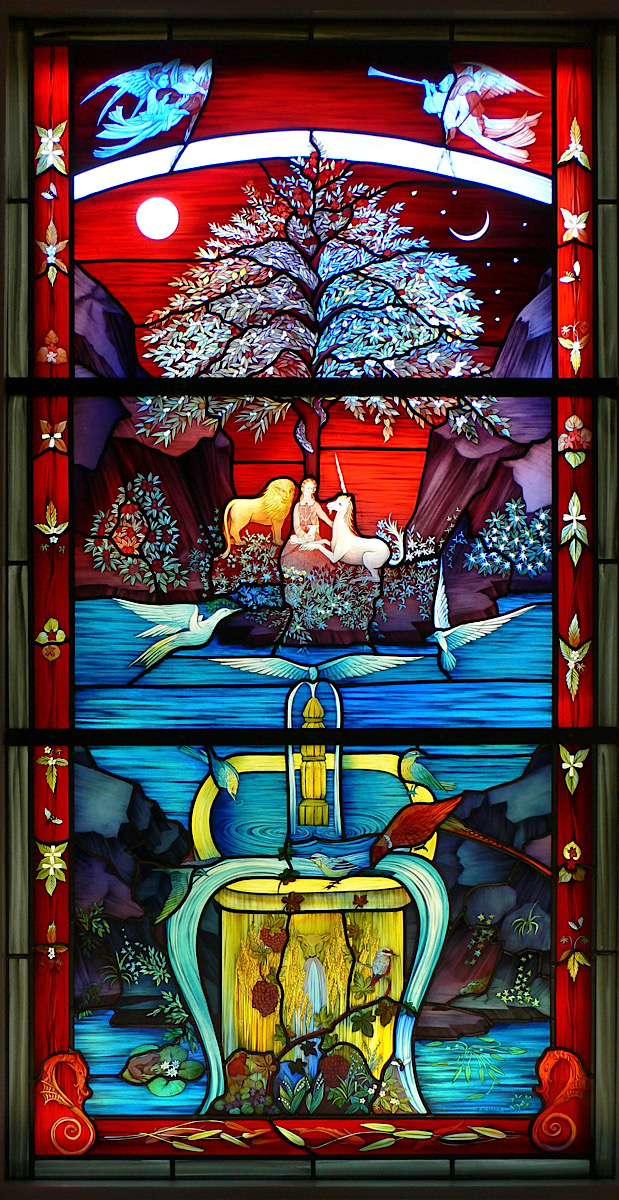 staircase window, detail