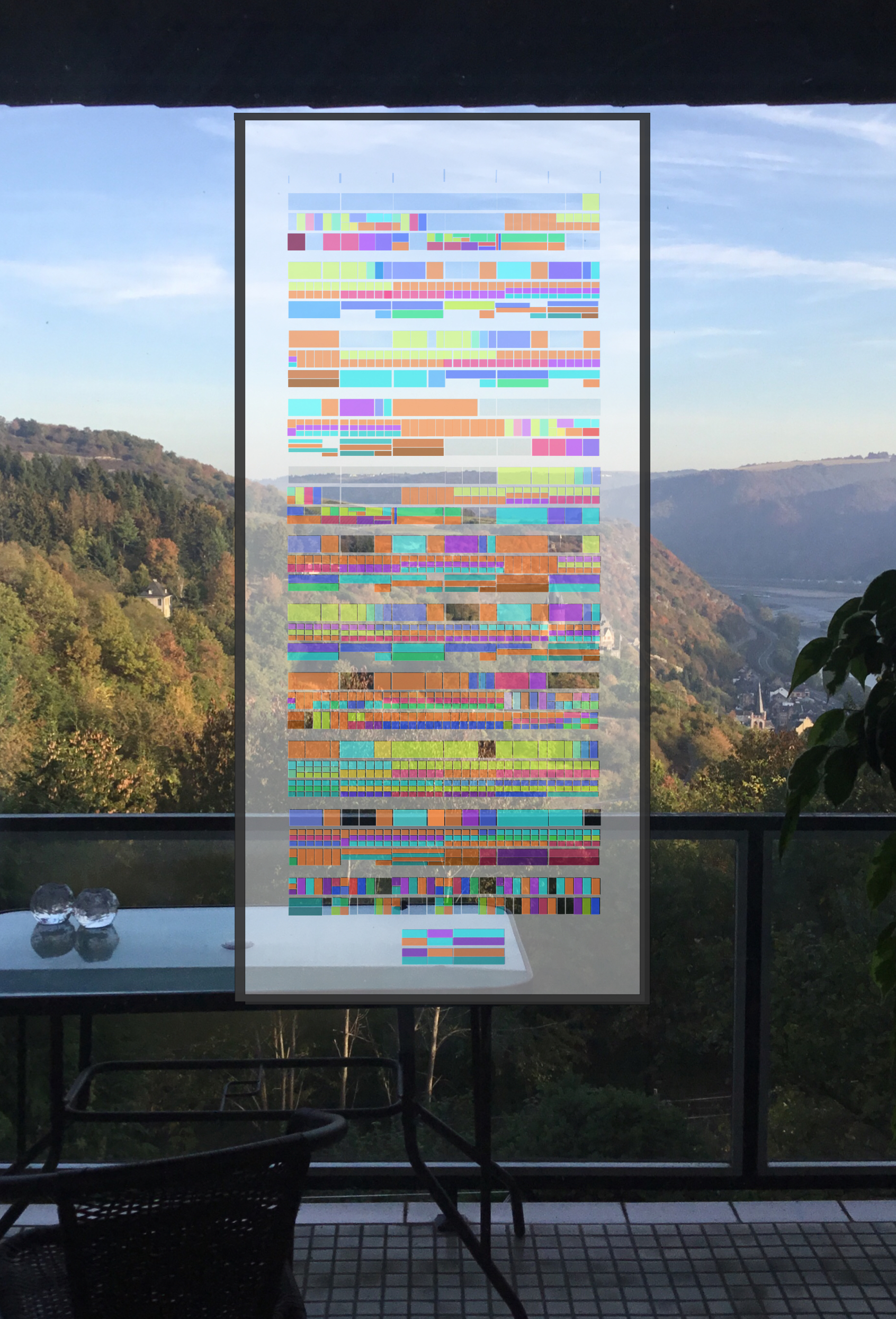 Mondlicht — Beethoven's Moonlight Sonata, Music-Glass transcription showing vocal line above two piano lines, C# minor with key changes