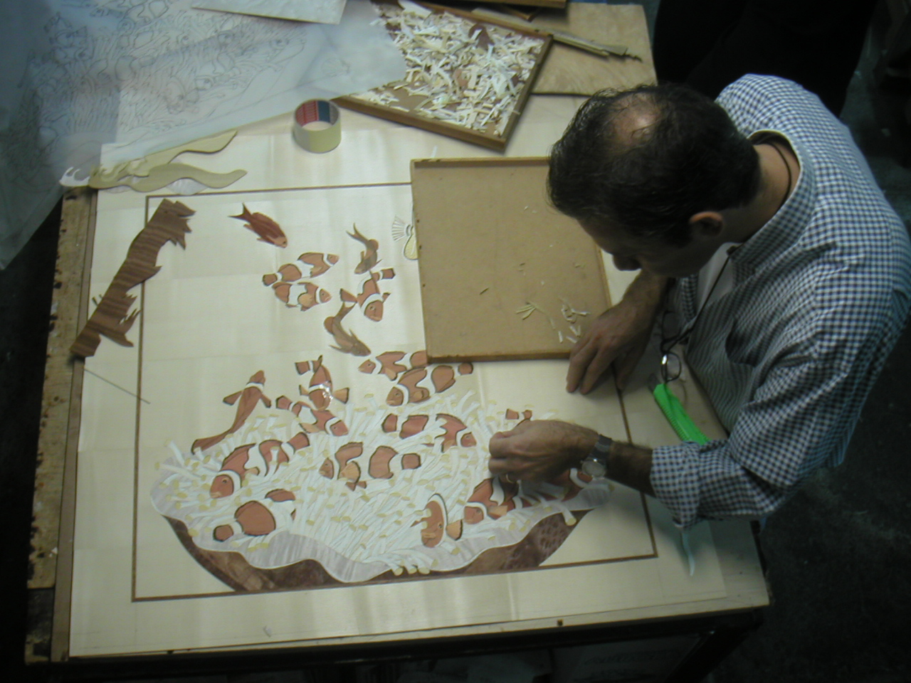 The Sorrento marquetry cutting machine