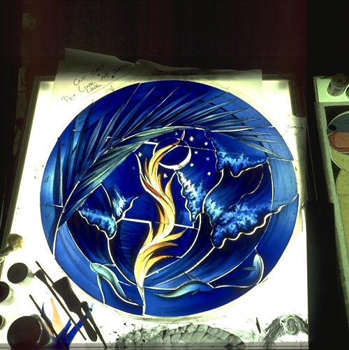 Rosh Chodesh — making of the window