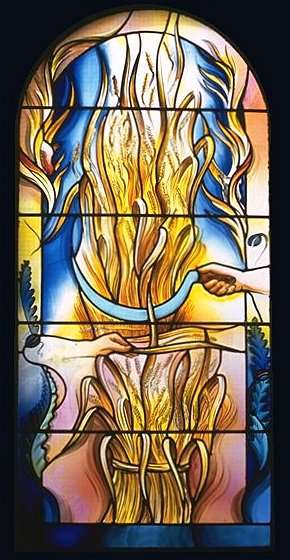 Shavuot window — detail