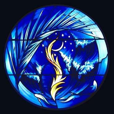 Rosh Chodesh — Window 16, Sanctification of the New Moon, full view