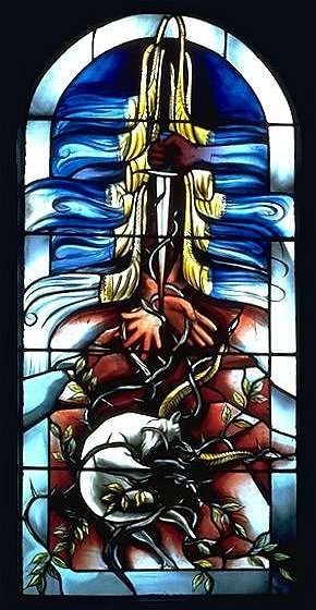 Rosh Hashanah window — full view