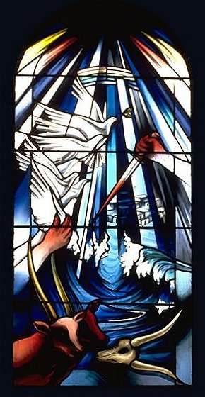 Rosh Hashanah window — detail