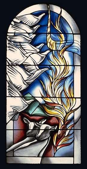Rosh Hashanah window — detail